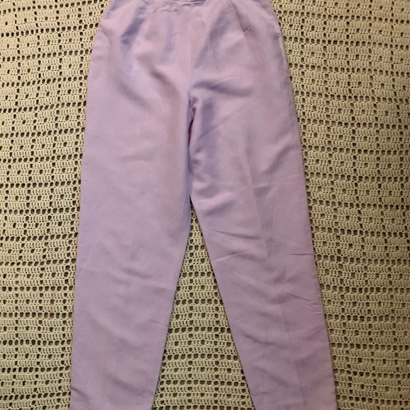 Talbots NWT Silk Linen Lilac Dress Pants - Picture 2 of 9